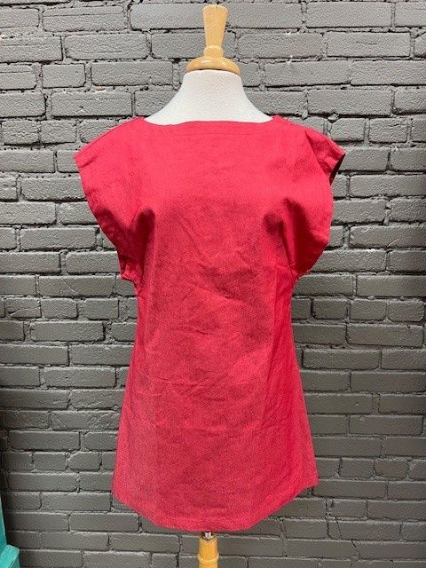 April Berry Open Button Back Dress, Size: Small