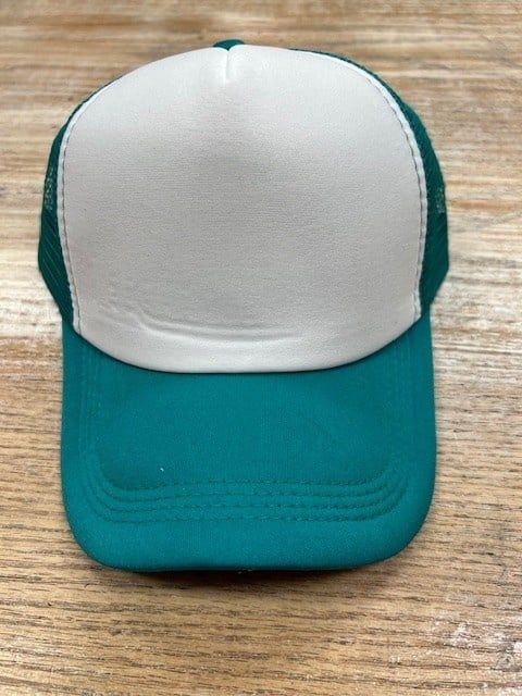 Adjustable Trucker Hat, Color: Teal