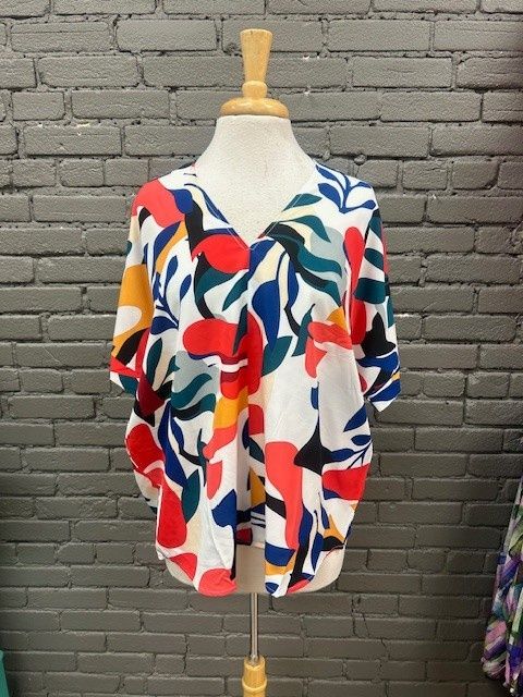 Mack Abstract Print Top, Size: Small