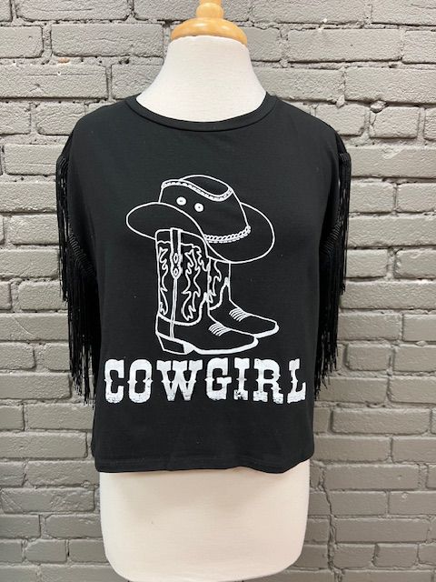 Miranda Fringe Crop Cowgirl Top
