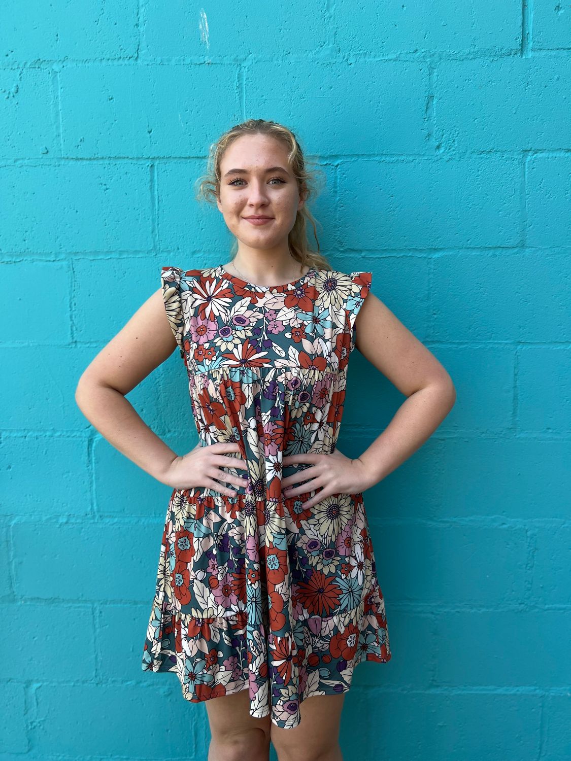 Selma Floral Tiered Dress