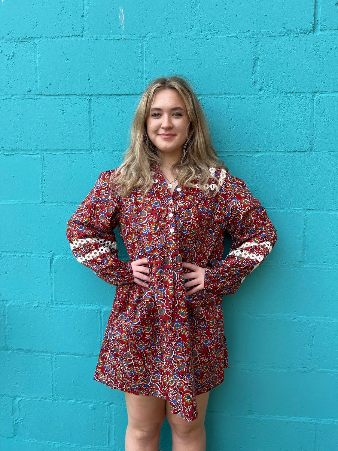 Barlowe Print Lace Dress