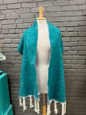 Long Multicolor Tassel Scarf