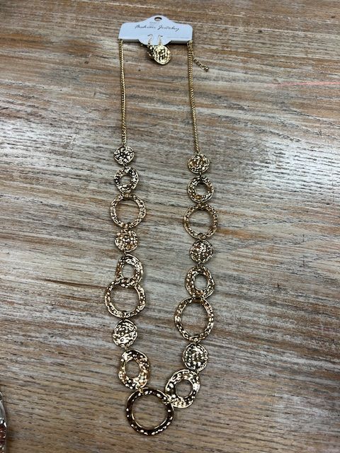 Gold Multi Circle Necklace