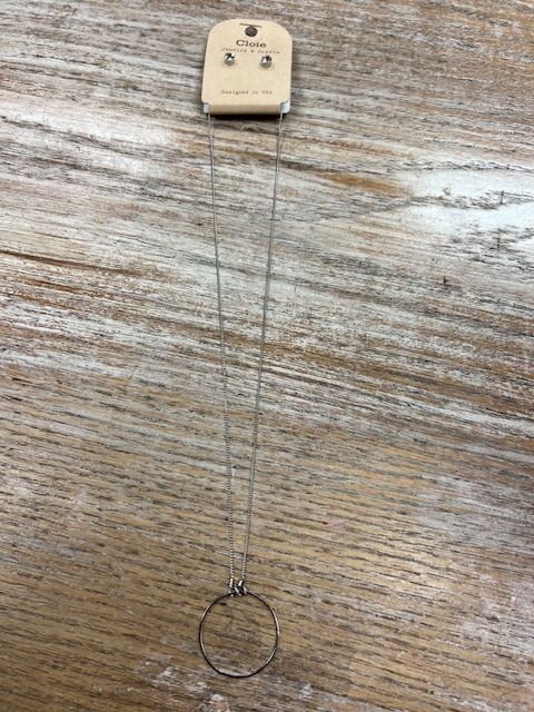 Silver Circle Necklace