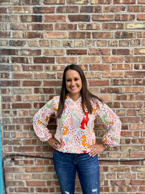 Holland Autumn Print LS Top