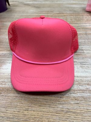 Adjustable Trucker Hat- Pink