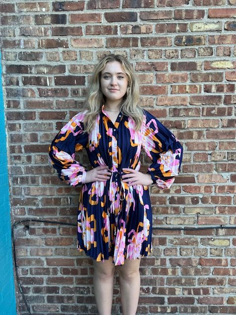 Celia Pleated Dress- OneSize