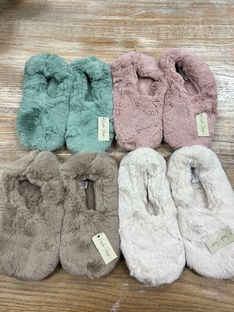 Fuzzy Slip On Slippers