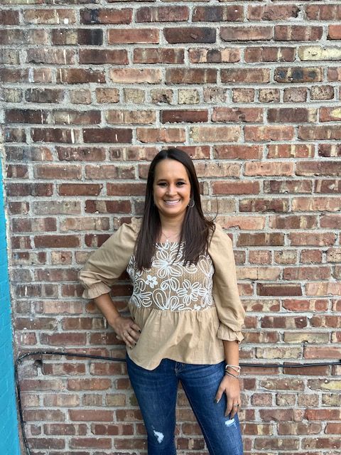 Hayden Embroidered Peplum Top