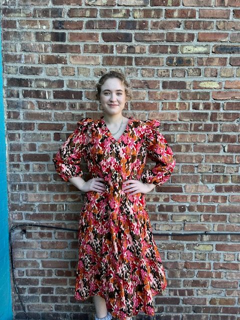 Priscilla Abstract Midi Dress