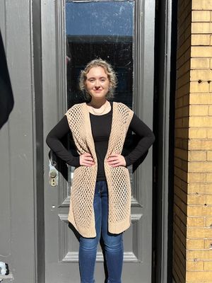 Rory Tan Batwing Open Knit Cardi