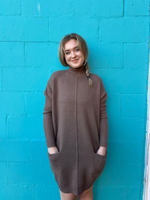 Tabby Mock Neck Sweater Dress