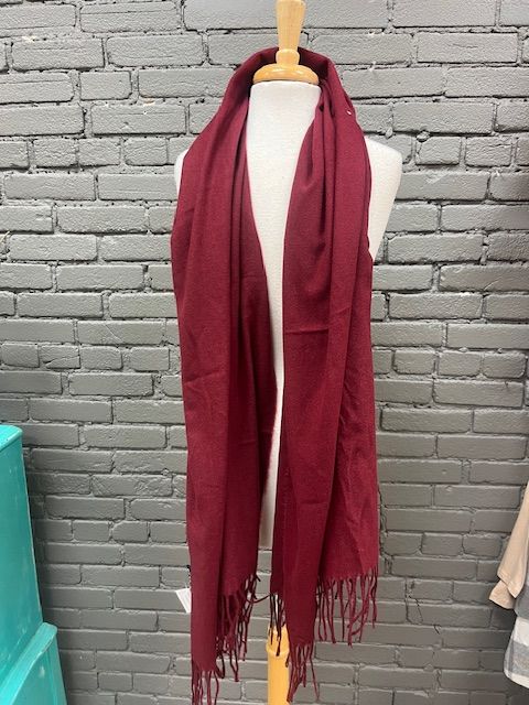 Long Super Soft Scarf w/ Fringe