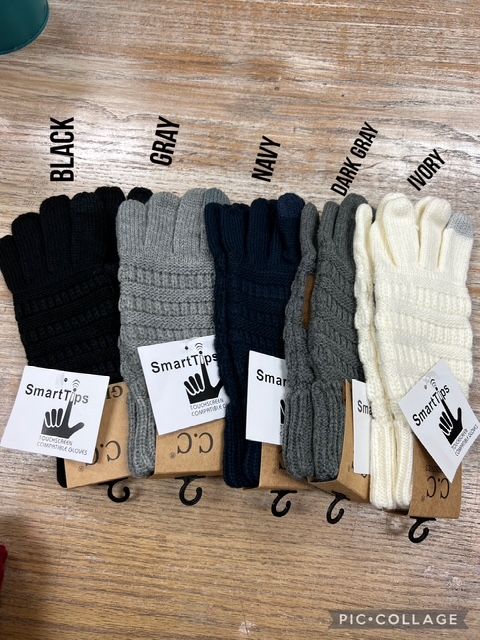 CC Knitted Touchscreen Gloves