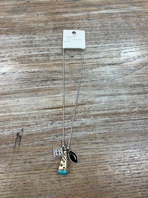 Silver Multi Pendant Necklace