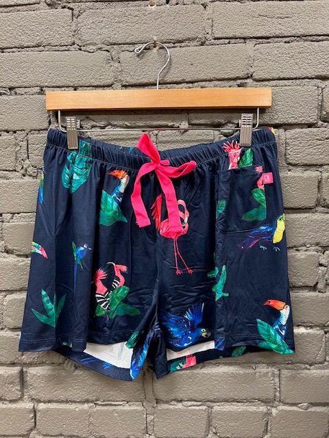 Tropical Birds PJ Shorts In A Bag