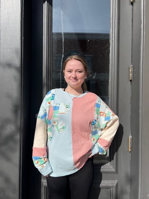 Betsy Floral Patchwork Waffle LS