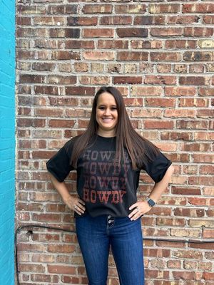 Howdy Black Graphic Tee