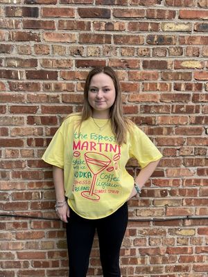 Espresso Martini Yellow Graphic Tee