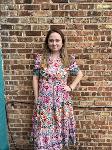 Miranda Mixed Print Midi Dress