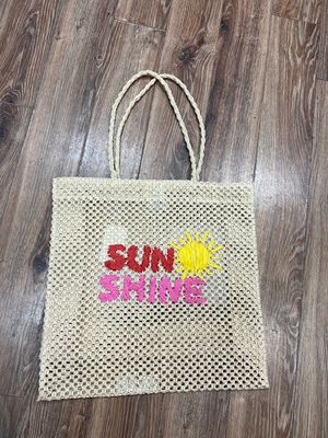 Tan Woven Sunshine Bag