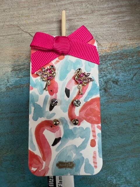 Flamingo Earring stack set