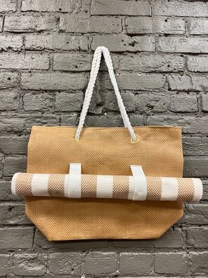Tan mat &amp; tote set