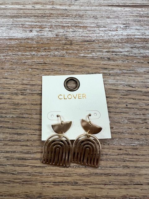 Gold Arch Earrings