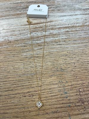 Gold Clover Bead Necklace