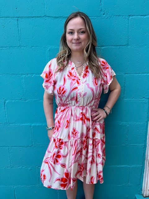Mandy Floral RicRac Dress