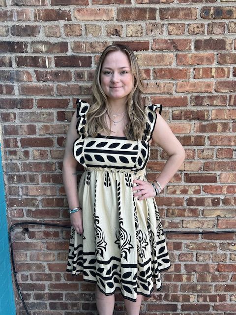 Theodora Babydoll Print Ruffle Dress