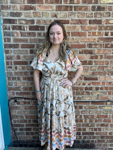 Daisy Botanical Smock Midi Dress