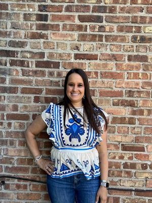 Lola Boho Ruffle Peplum Top