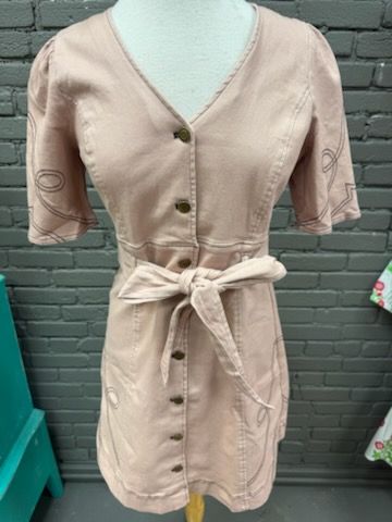 Wren stretched twill cowgirl mini dress