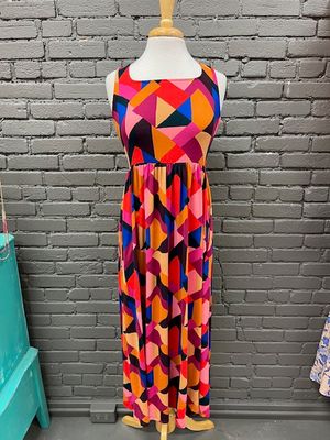 Darcie Geo Print Midi Dress