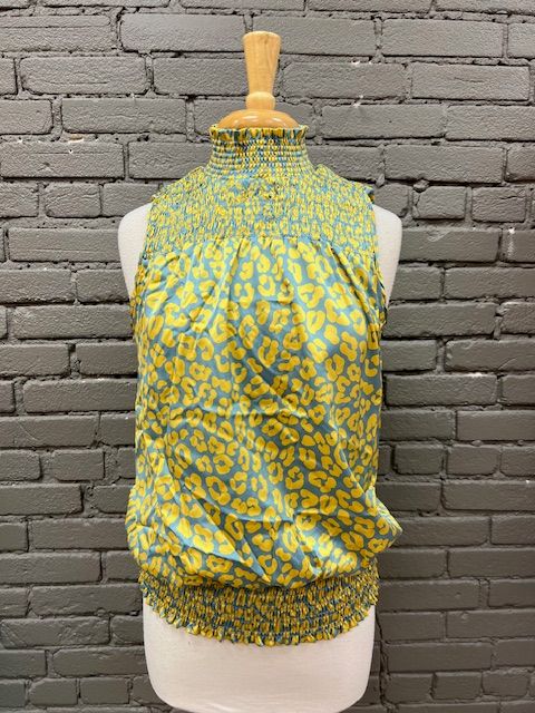 Delta Leopard High Neck Tank