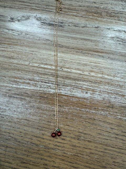 cherry pendant necklace