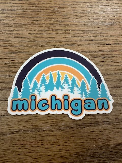 Michigan Sticker- Sun Rings