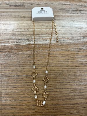 Gold Design Pearl Necklace