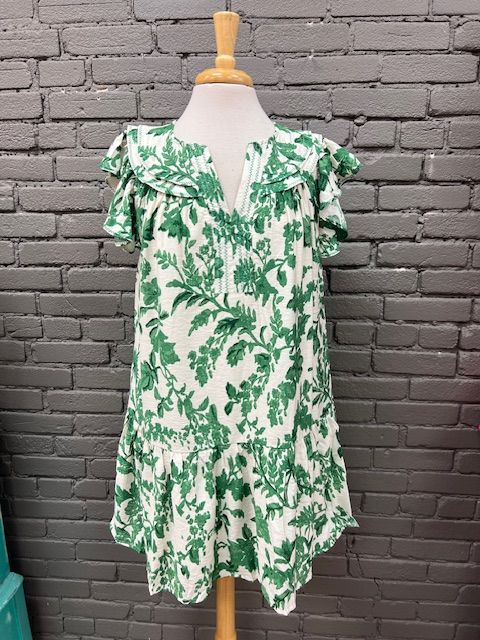 Calla Printed Ruffle Dress