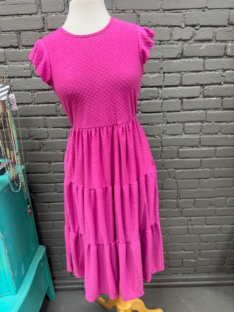 Beatrice Swiss Dot Tiered Dress