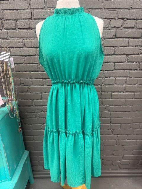 Bridget Halter Tiered Dress