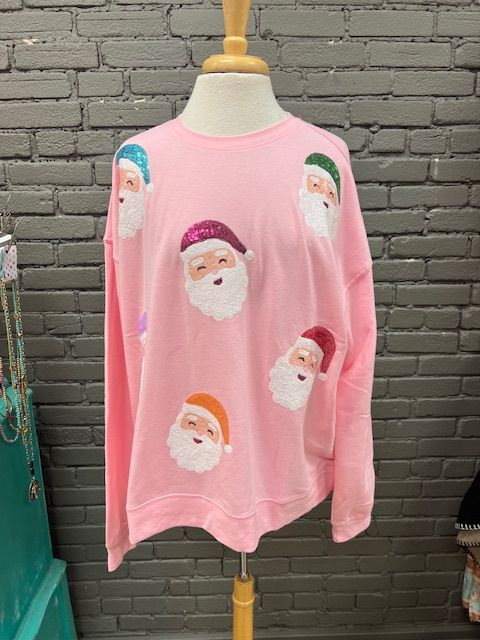 Holiday Santa Sparkle Sweatshirt