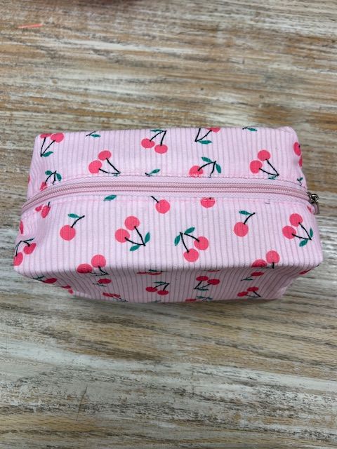 Cherry Zip Cosmetic Pouch