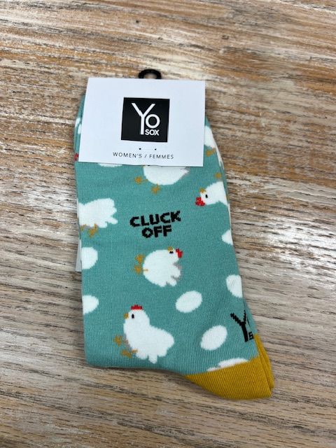 Women&#39;s Crew Socks- Cluck Off