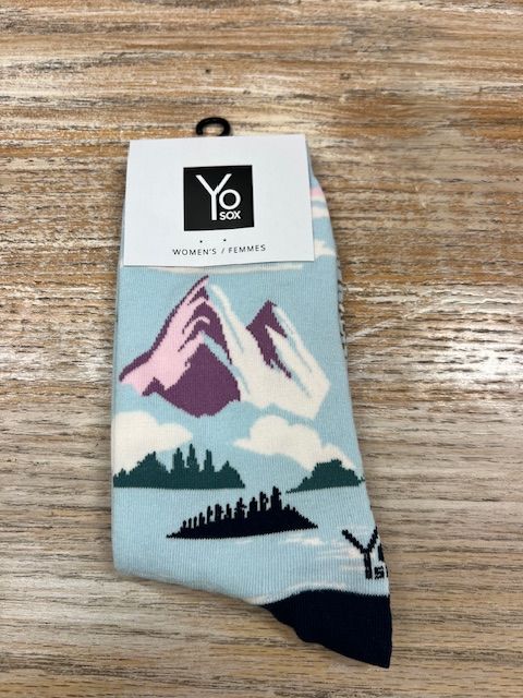 Women&#39;s Crew Socks- Dusky Lake