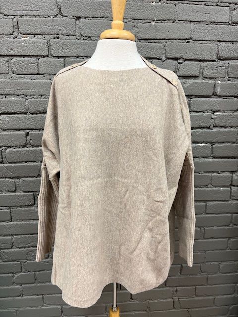 Sheffield Button Sweater- OneSize