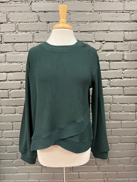 Tabby Ribbed Asym Hem LS