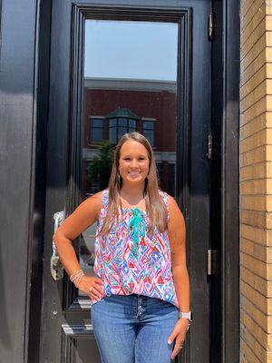 Juniper Ikat Square Neck Tank